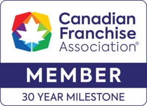 Canadian Franchise Association 30 Year Member Milestone Logo